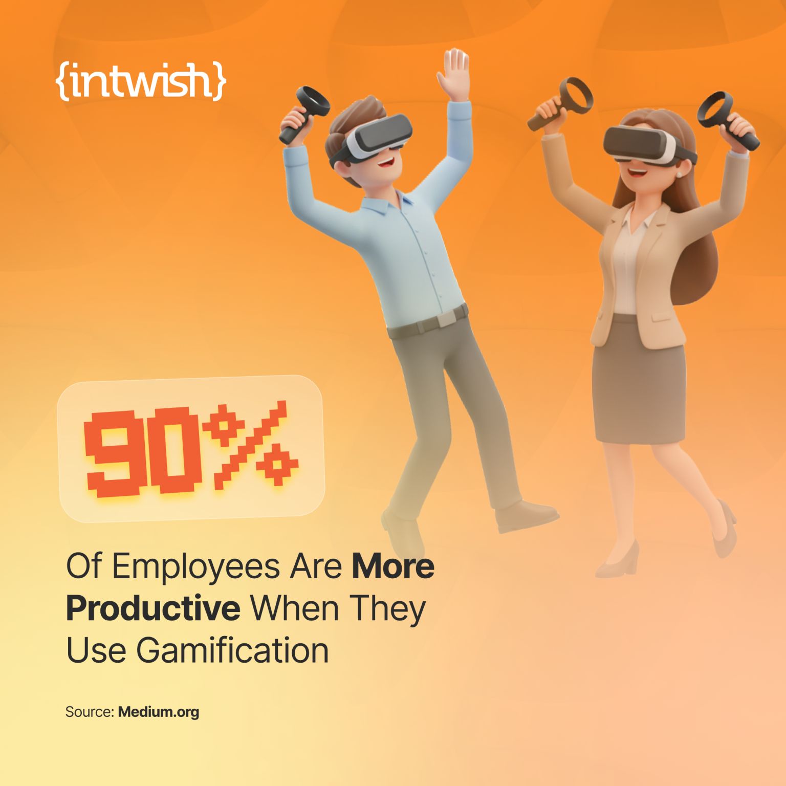 90% of Employees are More Productive When They Use Gamification